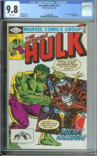INCREDIBLE HULK 271 CGC 98 WHITE PAGES