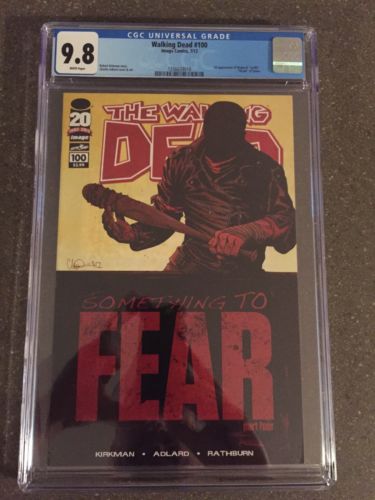 The Walking Dead 100 CGC 98 1st print 1st Appearance Negan  Lucille