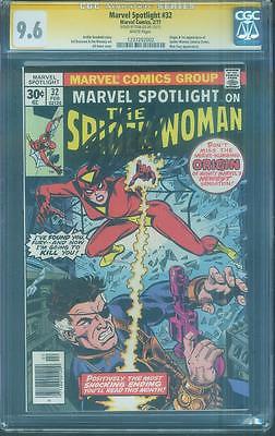 Marvel Spotlight 32 CGC SS 96 Stan Lee Signed 1st Spider Woman Kane Buscema WP