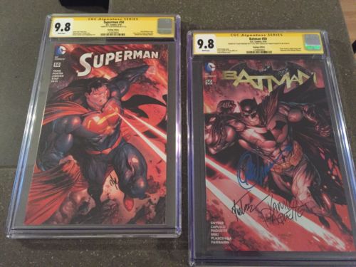 CGC SS 3x 98 SUPERMAN 50  BATMAN 50 NM COLOR VARIANT SET KIRKHAM