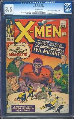 Xmen 4 CGC 35 OW Silver Age Key Marvel Comic 1st App Quicksilver  IGKC LK