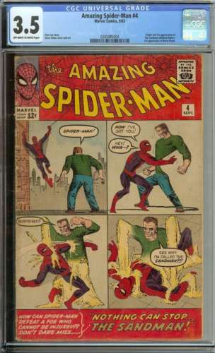 AMAZING SPIDERMAN 4 CGC 35 OWWH PAGES