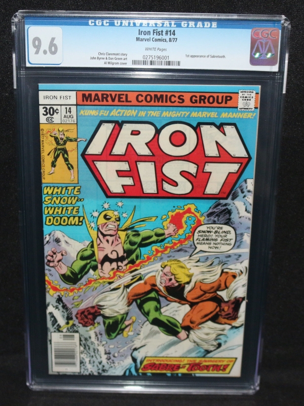 Iron Fist 14  1st Appearance of Sabretooth  CGC Grade 96  1977