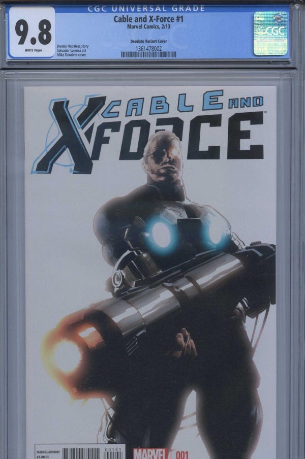 CGC 98 NMM Cable and XForce 1 Deodato Cable Variant Xmen Uncanny Psylocke