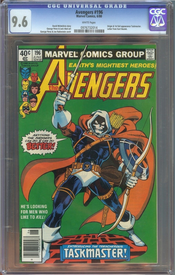Avengers 196 CGC 96 NM Marvel Comics Origin 1st Taskmaster MOVIE Ant Man