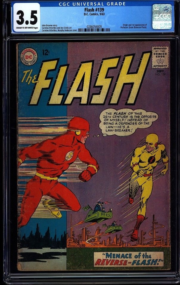 Flash 139 CGC 35 Silver Age Key DC Comic 1st Appearance Reverse Flash IGKC LK