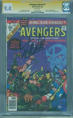 Avengers Annual 7 CGC SS 94 Stan Lee Signed Thanos Movie Jim Starlin 1977 no 8