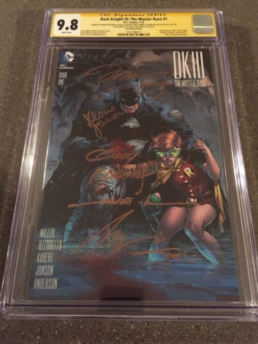 Dark Knight III Master Race 1 98 CGC SS 1500 Signed 7x Jim Lee Frank Miller