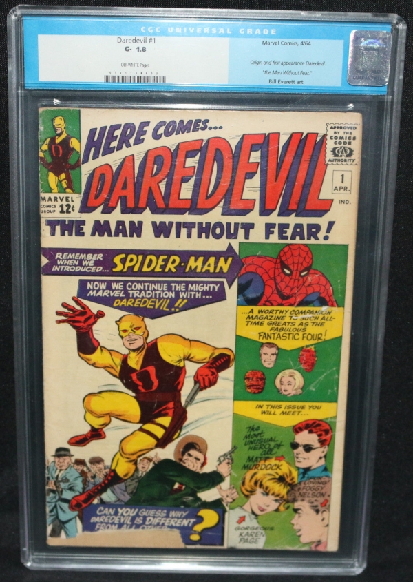 Daredevil 1  Origin  1st App of Daredevil  CGC Grade 18  1964