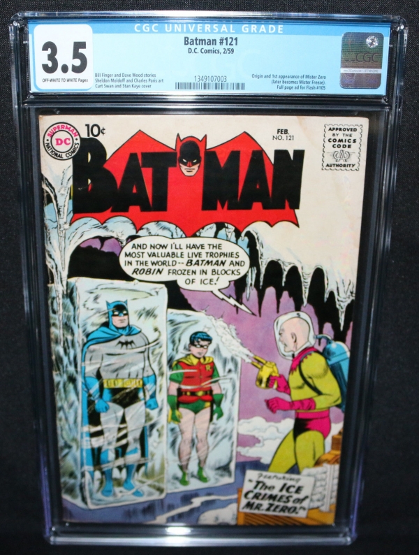 Batman 121  Origin  1st App of Mister Freeze  CGC Grade 35  1959