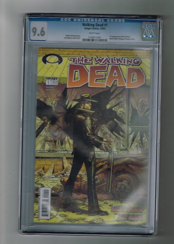 WALKING DEAD 1 CGC 96 First print Key issue 1st Rick Shane Morgan  Duane