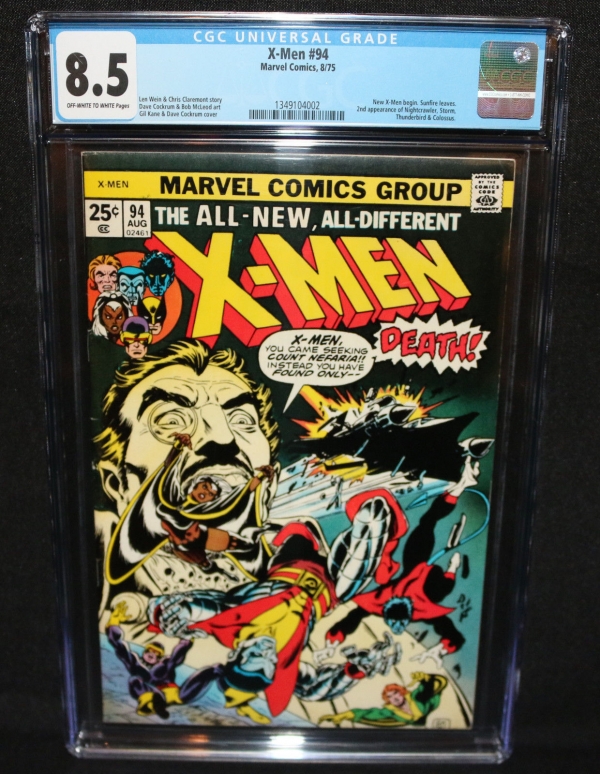 XMen 94  2nd App of Nightcrawler Storm  Colossus  CGC Grade 85  1975 