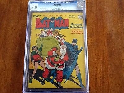 Batman 27 CGC 70 Classic Christmas Cover