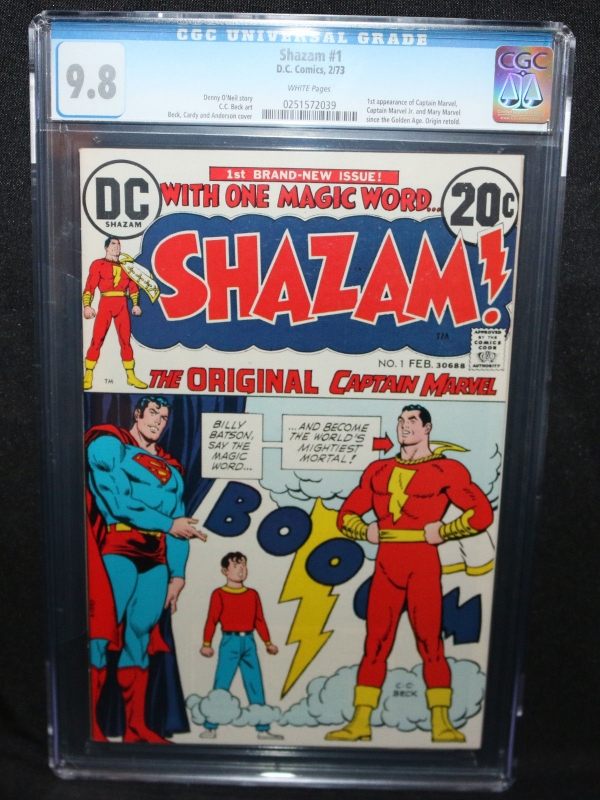 Shazam 1  1st App of Captain Marvel since Golden Age  CGC Grade 98  1973