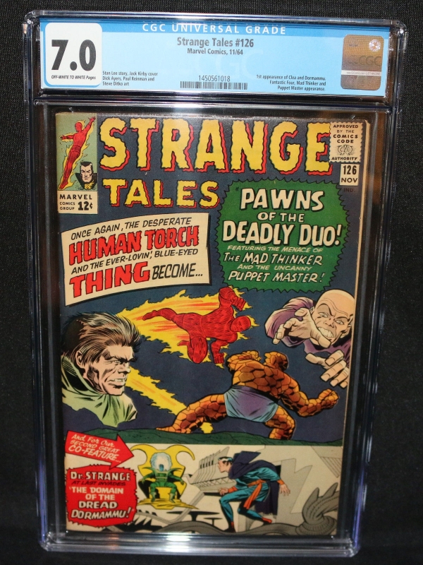 Strange Tales 126  1st Appearance of Clea  Dormammu  CGC Grade 70  1964