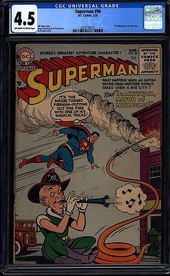 Superman 96 CGC 45 OWW Golden Age Key DC Comic IGKC LK