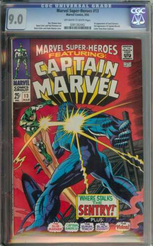 MARVEL SUPERHEROES 13 CGC 90 OWWH PAGES