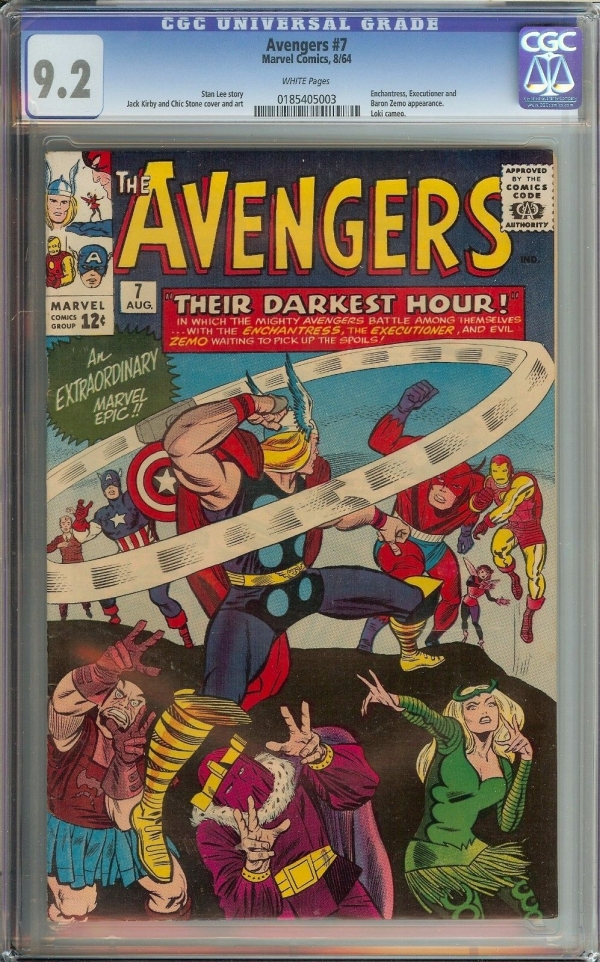 AVENGERS 7 CGC 92  STAN LEE STORY