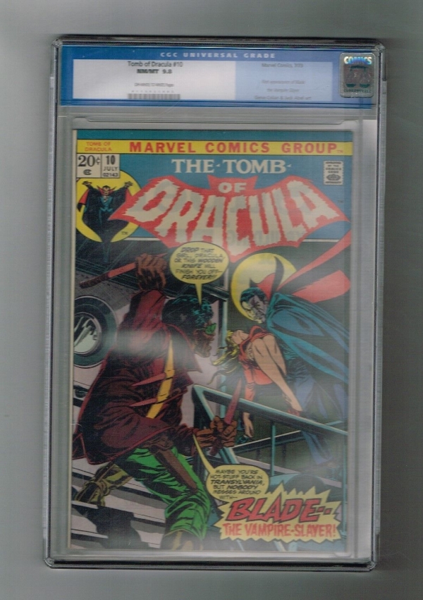 TOMB OF DRACULA 10 CGC Grade 98 Fun Bronze Age key 1st BLADE appearance