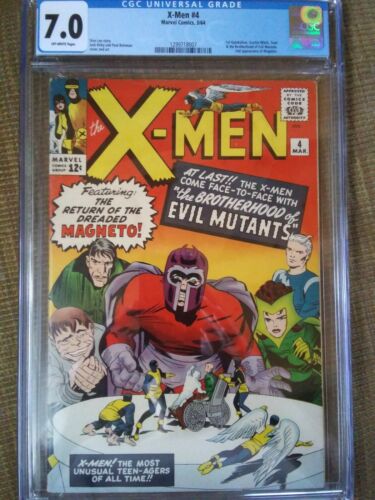 X Men 4 70 CGC Marvel Silver Age Comic Book 1st Quicksilver Scarletwitch Toad