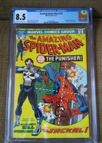 Amazing Spiderman 129 85 CGC Marvel Silver Age Comic Book 1st App Punisher