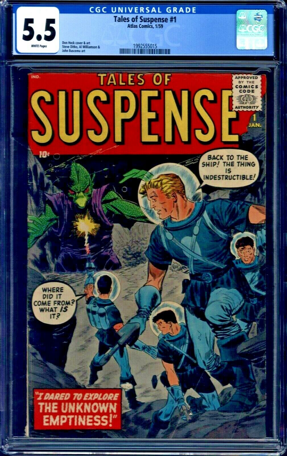 Tales of Suspense 1 CGC 55