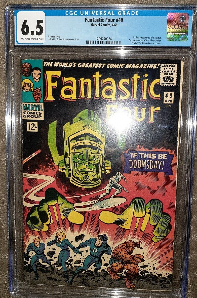 FANTASTIC FOUR 49 CGC 65 KEY 1ST GALACTUS 2ND SURFER 950 LAST GPA SALE