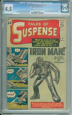 Tales of Suspense  39  First appearance Iron Man  CGC 45 movie scarce book 