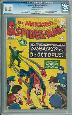 Amazing SpiderMan  12  Unmasked by Dr Octopus   CGC 65  scarce book