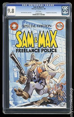 Sam and Max 1987 Fishwrap Special Edition 1 CGC 98 1134501014