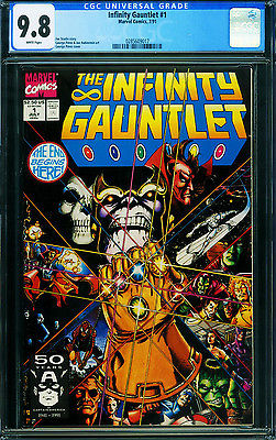 INFINITY GAUNTLET 1 1991CGC 98WPGEORGE PEREZTHANOS 0285609017