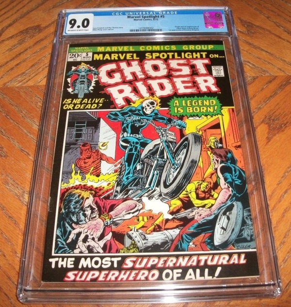 Marvel Spotlight 5 CGC 90 VFNM Key Issue Origin  1st Appearance Ghost Rider