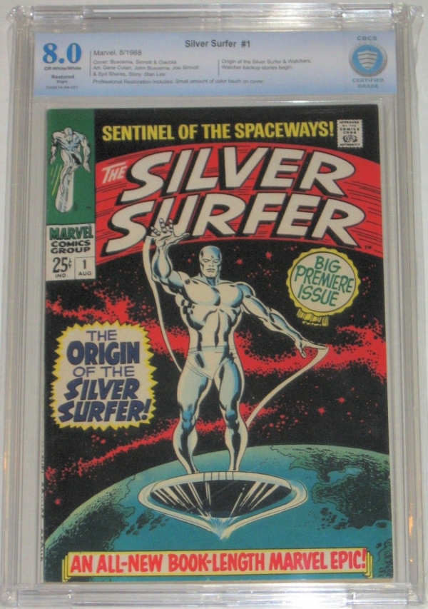 Silver Surfer 1 Origin of Surfer and The Watcher 80 Cbcs Cgc 1968