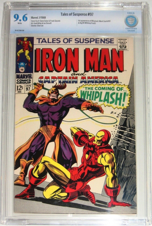 Tales of Suspense 97 Iron Man First Appearance Whiplash 96 Cbcs  CGC 1968