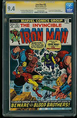 IRON MAN 55 19731st THANOSSIGNED STAN LEECGC GRADED 94 0762067005