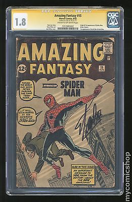 Amazing Fantasy 1962 15 CGC 18 SS 1312883002