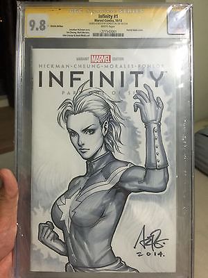 Infinity  Ms Marvel Sketch Artgerm Stanley CGC SS 98