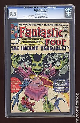 Fantastic Four 1961 1st Series 24 CGC 92 0958265010