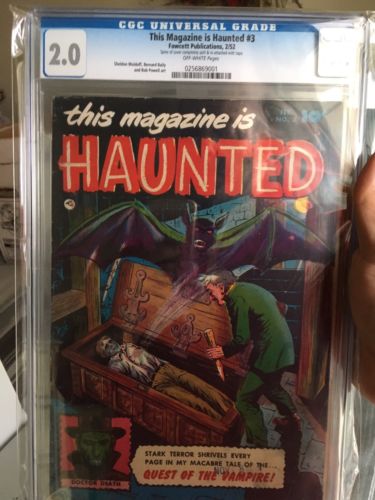 THIS MAGAZINE IS HAUNTED COMIC BOOK  3  RARE PER CGC 20  PRE CODE HORROR