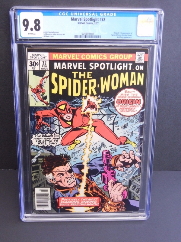 MARVEL COMICS SPOTLIGHT 32 CGC 98 WP 1st APPEARANCE SPIDERWOMAN KEY ISSUE