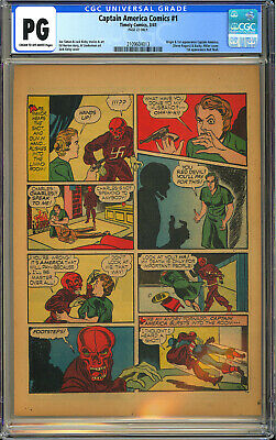 Captain America Comics 1 Page 22 Only 1st App Red Skull WWII Timely CGC 1941