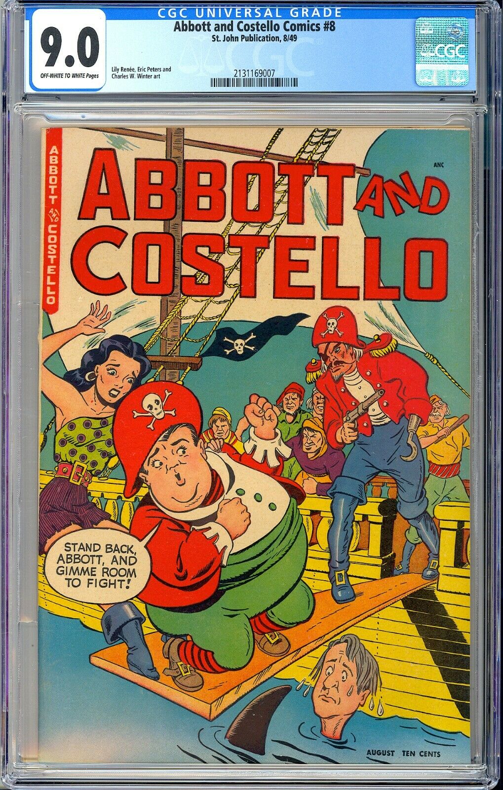 Abbott and Costello Comics 8 Highest Graded Copy PreCode St John 1949 CGC 90