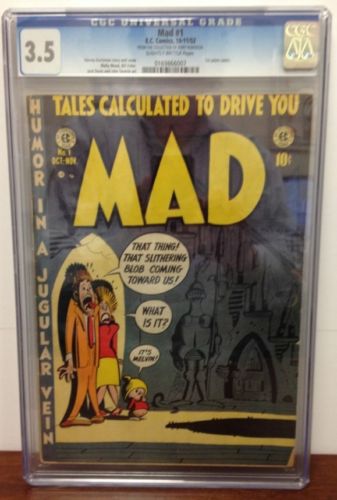 MAD 1 EC Comics 101952 CGC 35 VG Jerry Robinson Collection Wally Wood Elder  