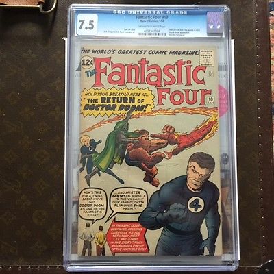 Fantastic Four 10 Jan 1963 Marvel CGC 75 Doctor Doom  Stan Lee  Kirby on 