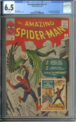 AMAZING SPIDERMAN 2 CGC 65 WHITE PAGES