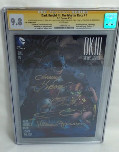 Batman Dark Knight III Master Race 1 CGC SS 98 Jim Lee 1 in 500 Variant DC