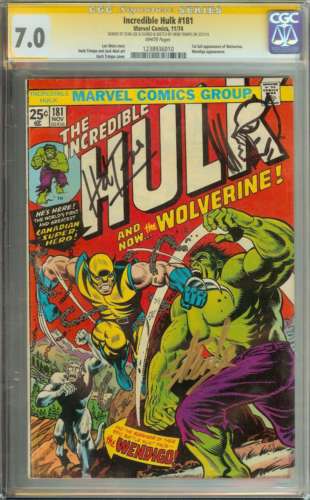 INCREDIBLE HULK 181 CGC 70 WHITE PAGES