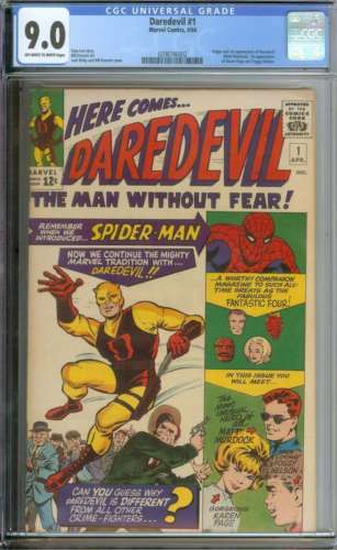 DAREDEVIL 1 CGC 90 OWWH PAGES