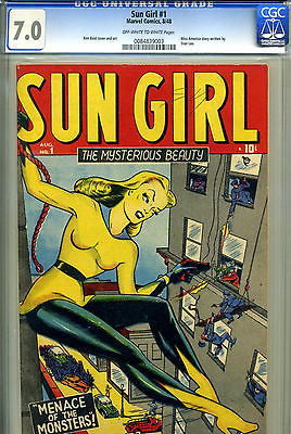 SUN GIRL 1 CGC 70  UNIVERSAL OWW PAGES