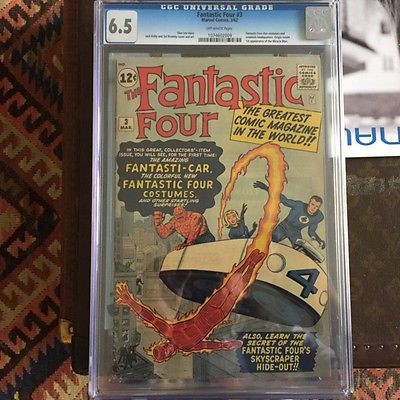 Fantastic Four 3 Mar 1962 Marvel CGC 65 FantasticCar  Costumes  Vow